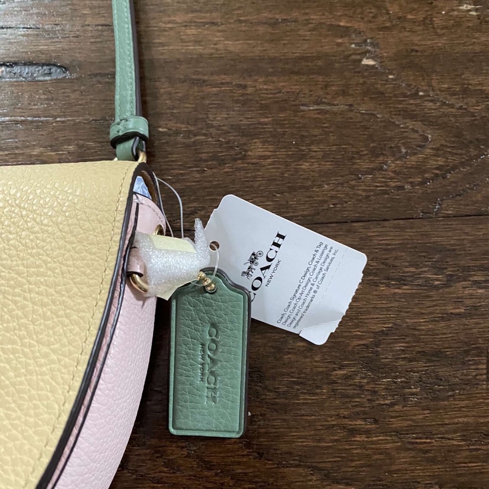 Coach Crossbody In Colorblock Vanilla Cream Multi - Picture 5 of 16